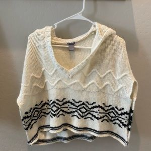 Knit poncho